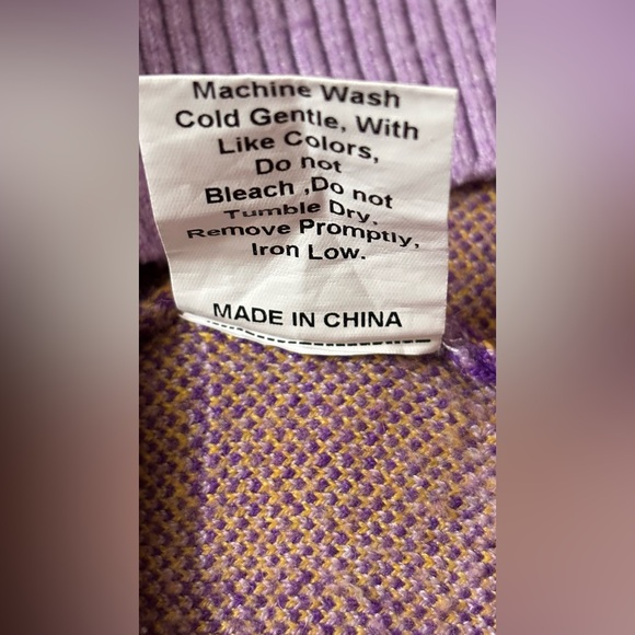 Princess Polly Lavender and Mustard Plaid Top Sz S/M - Picture 6 of 6